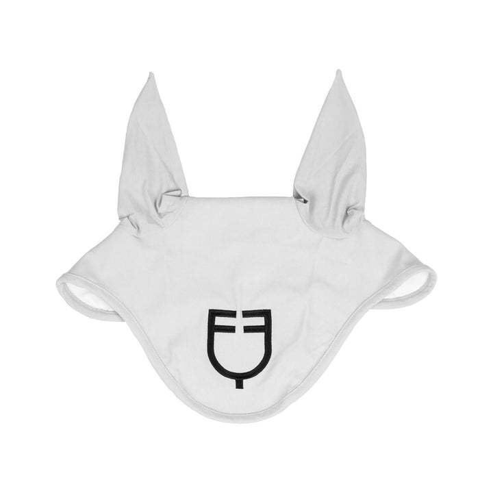 Fly veil stretch technical fabric with logo WHITE