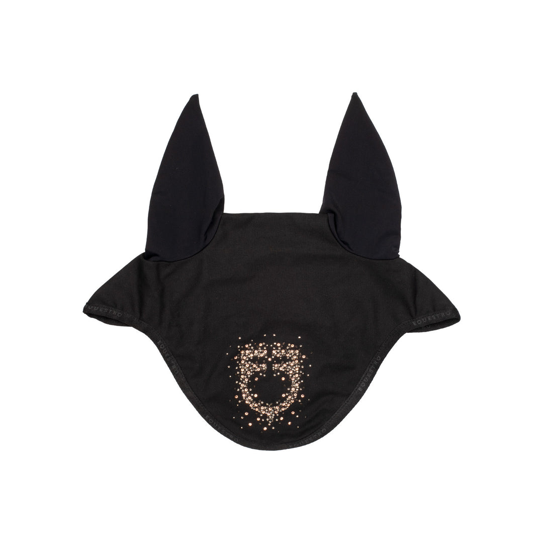 Fly veil technical fabric glitter logo BLACK