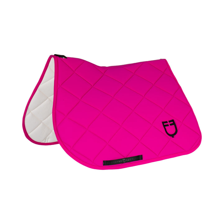 Padded GP jumping saddle pad with honeycomb i FUCSIA/BLACK