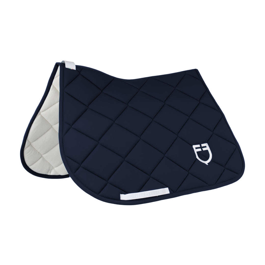 Padded GP jumping saddle pad with honeycomb i NAVY/WHITE