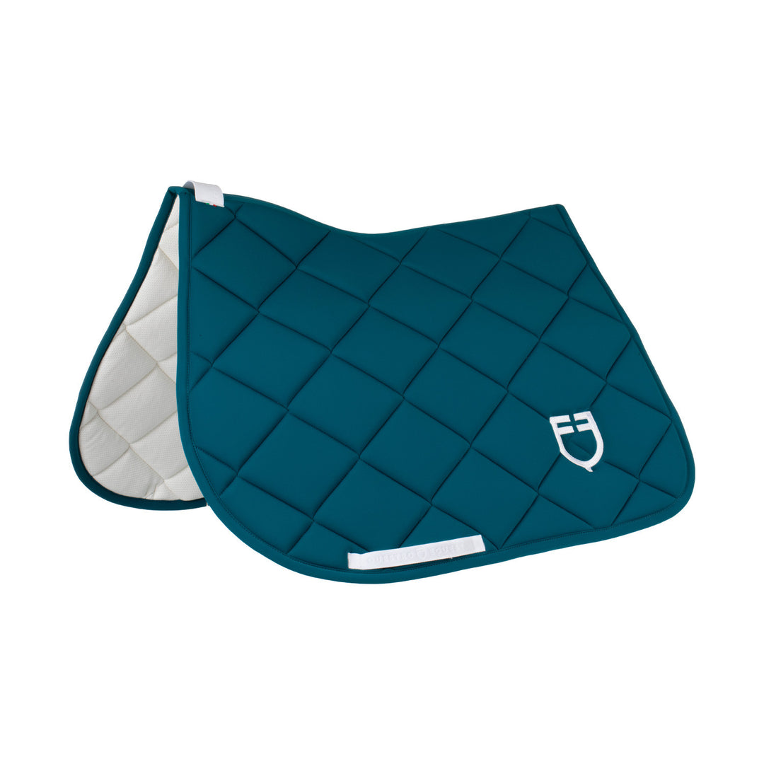 Padded GP jumping saddle pad with honeycomb i PETROL/WHITE