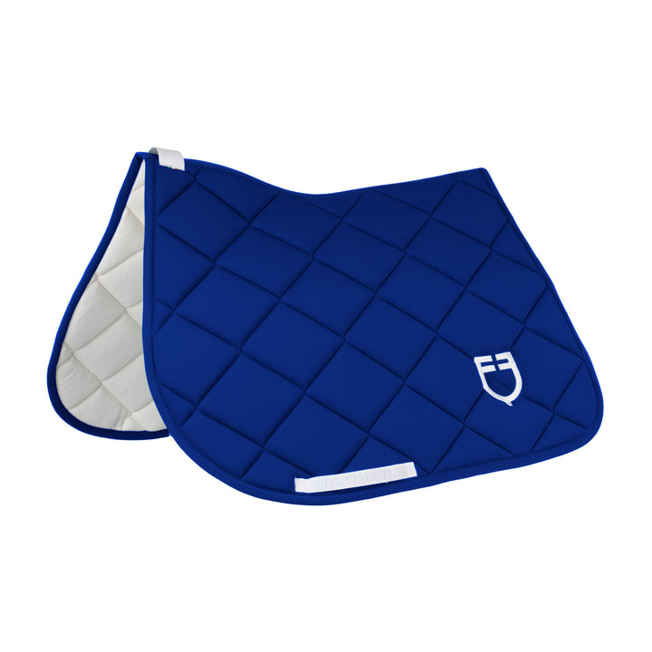 Padded GP jumping saddle pad with honeycomb i SEA/WHITE