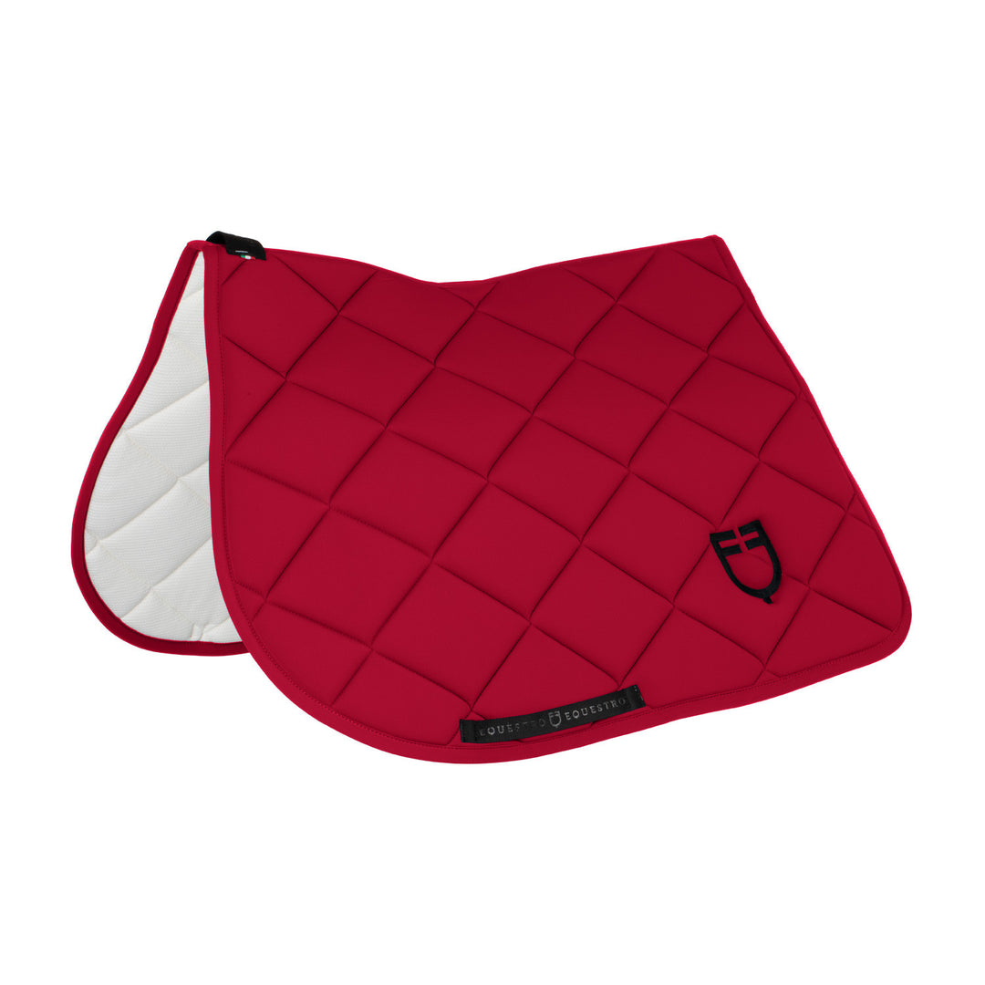 Padded GP jumping saddle pad with honeycomb i WINE/BLACK