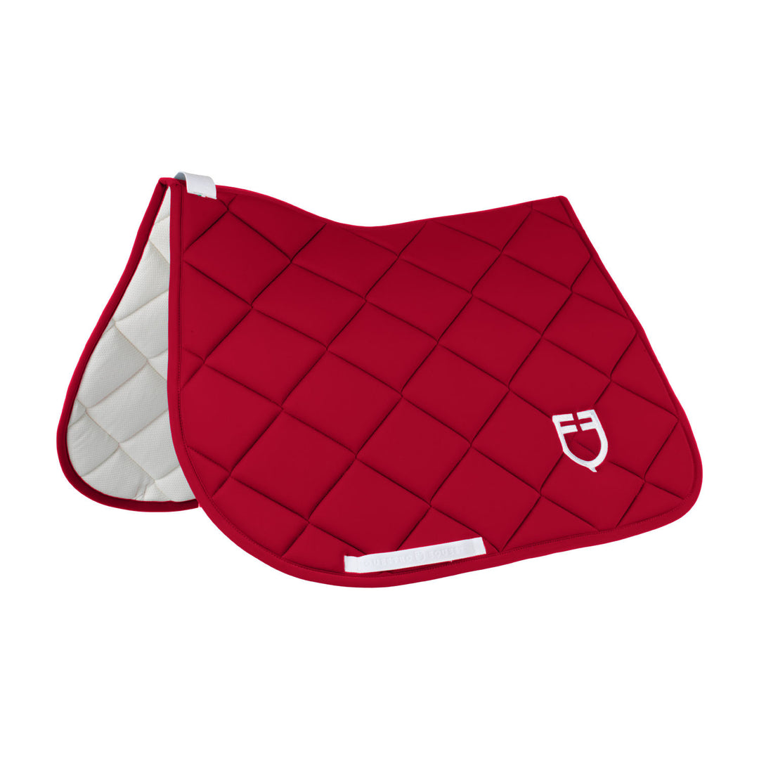 Padded GP jumping saddle pad with honeycomb i WINE/WHITE