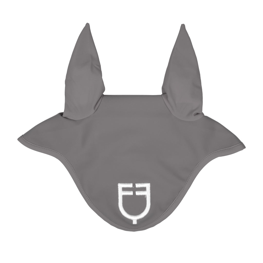 Fly veil in technical fabric with logo GREY/WHITE