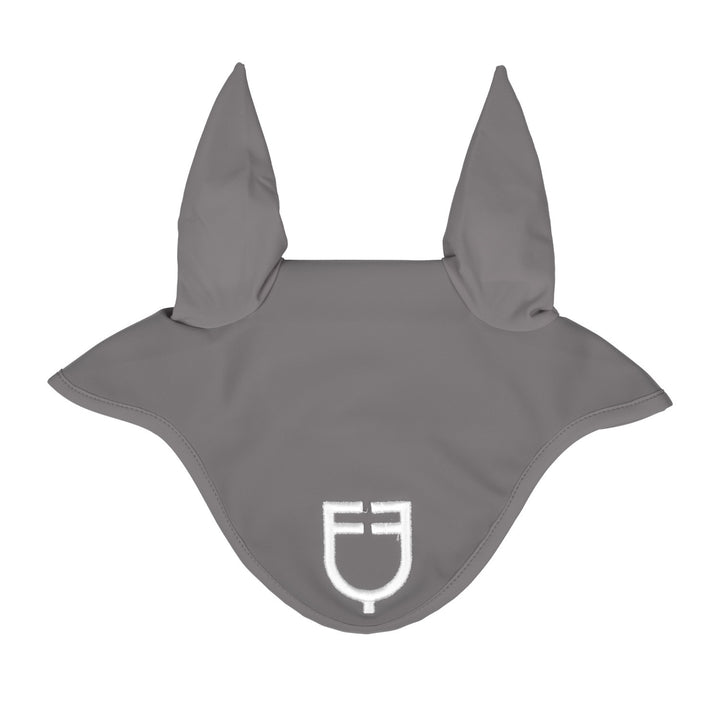 Fly veil in technical fabric with logo GREY/WHITE