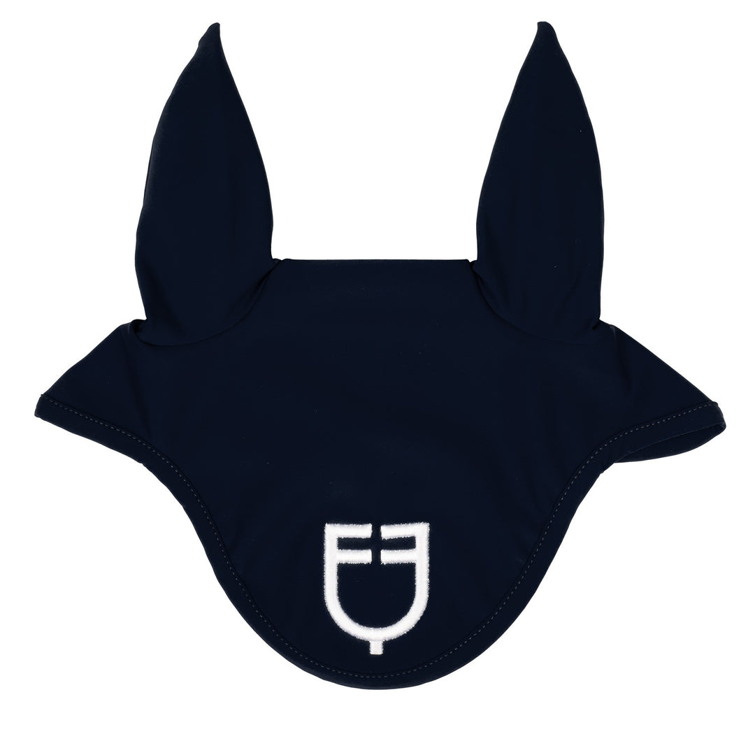 Fly veil in technical fabric with logo NAVY/WHITE