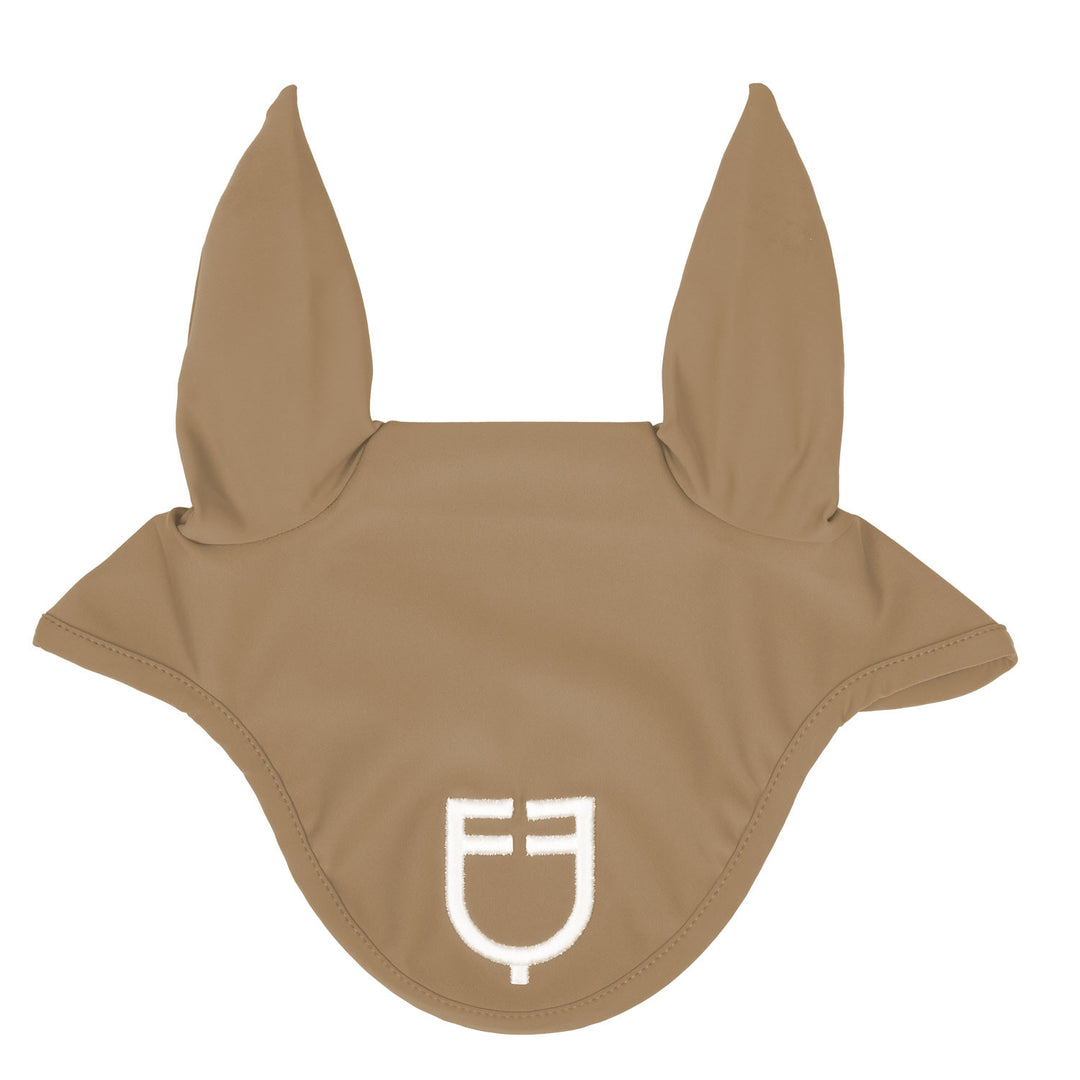 Fly veil in technical fabric with logo SAND/WHITE