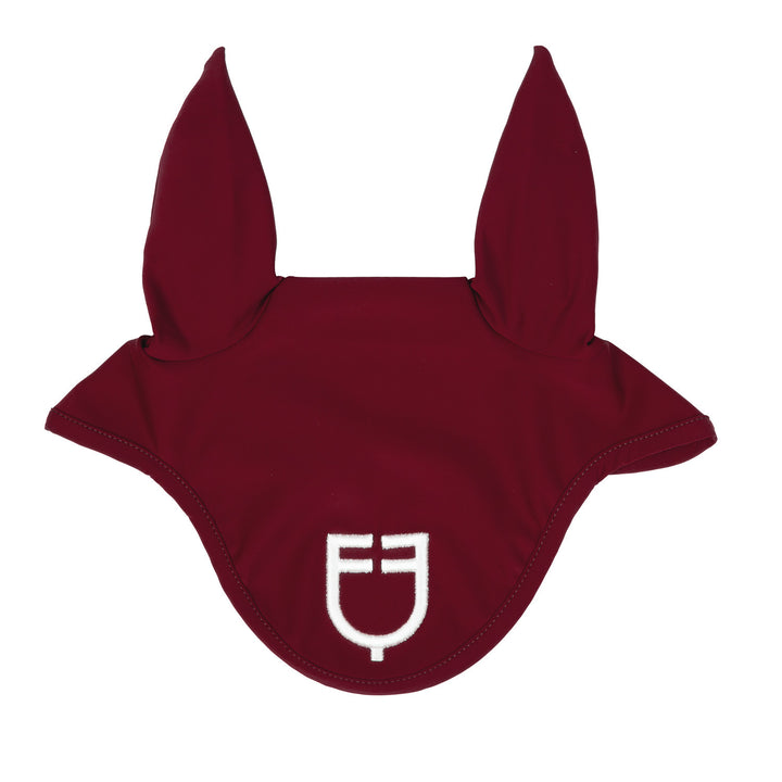 Fly veil in technical fabric with logo WINE/WHITE