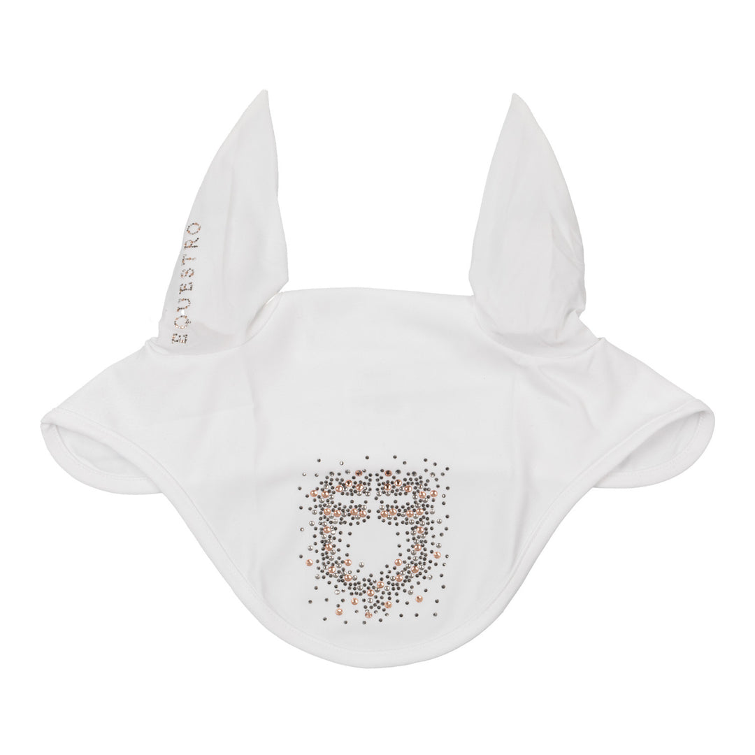 Fly veil in technical fabric with rhinestone  WHITE