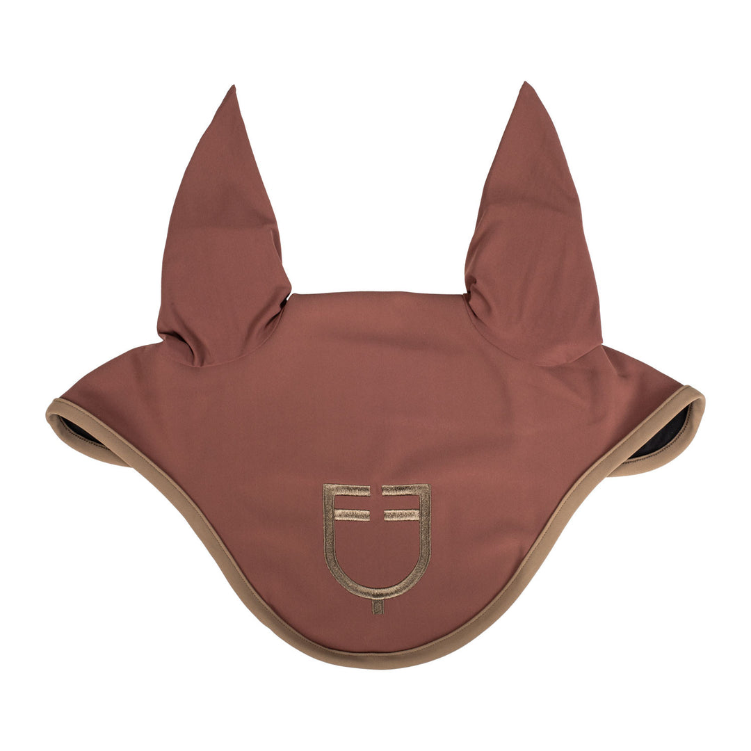 Wave Quilting fly veil in technical fabric MARRON (18-1415)/WALNUT (18-1112)