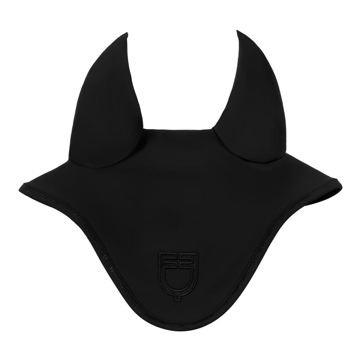Silica fly veil with logo BLACK