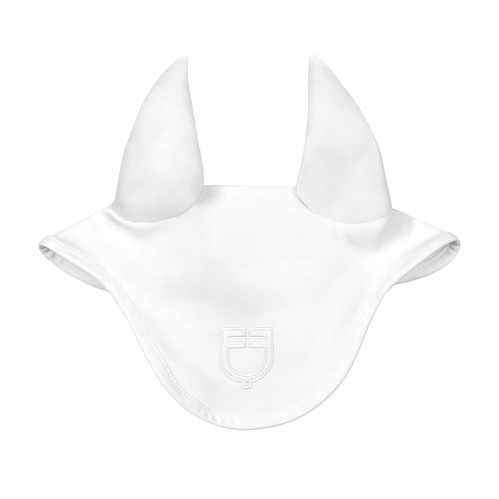 Silica fly veil with logo WHITE