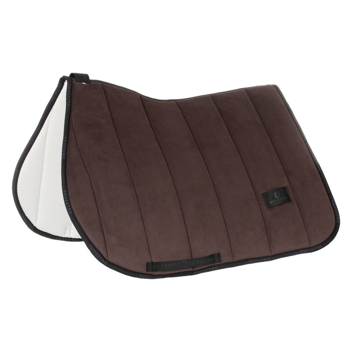Jumping saddle pad Louvre technical fabric BROWN/BLACK