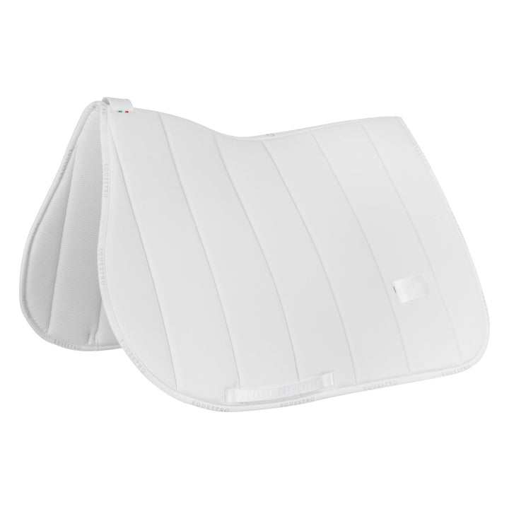 Jumping saddle pad Louvre technical fabric WHITE/WHITE