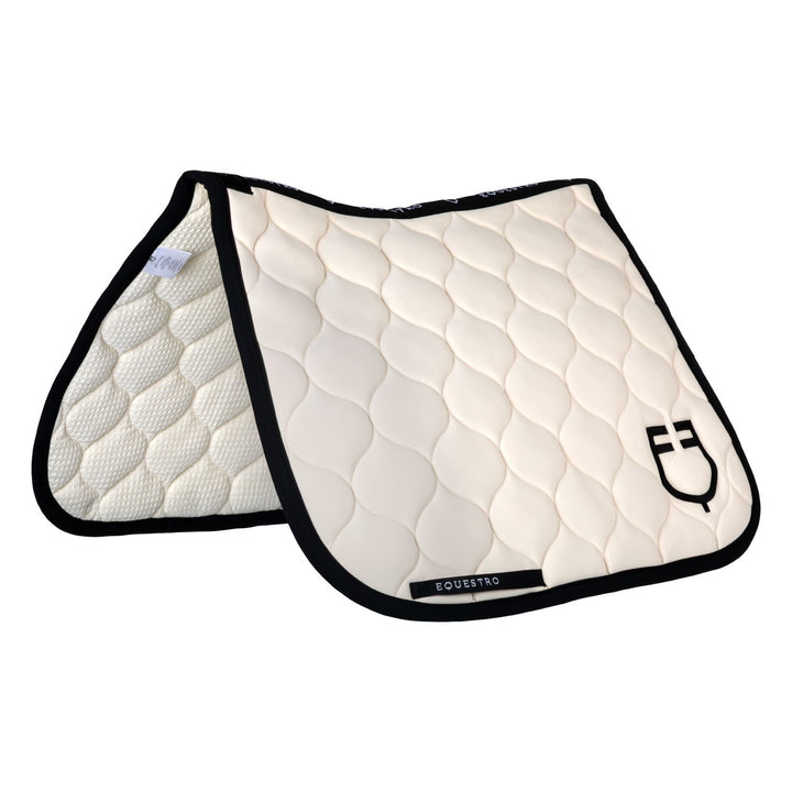 Dressage saddle pad with onion quilting BEIGE (130000)