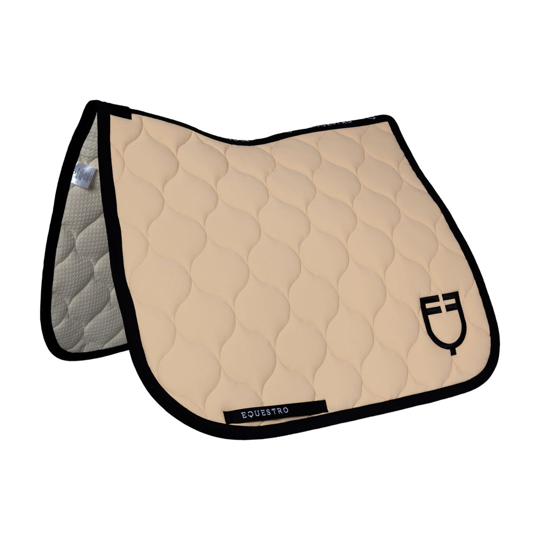 Dressage saddle pad with onion quilting OXFORD TAN (15-1306)