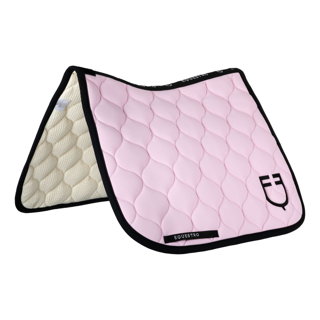 Dressage saddle pad with onion quilting ORCHID BOUQUET (15-3412)