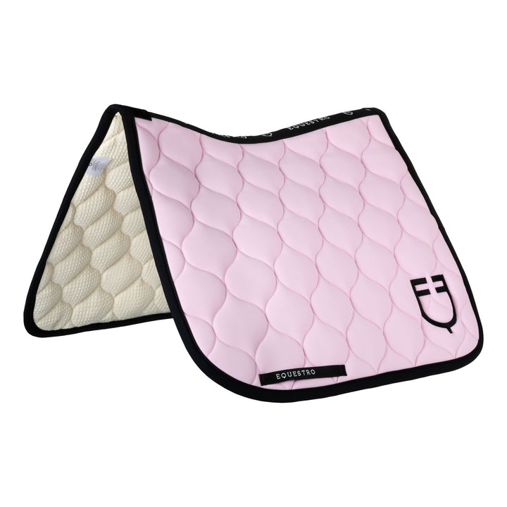 Dressage saddle pad with onion quilting ORCHID BOUQUET (15-3412)