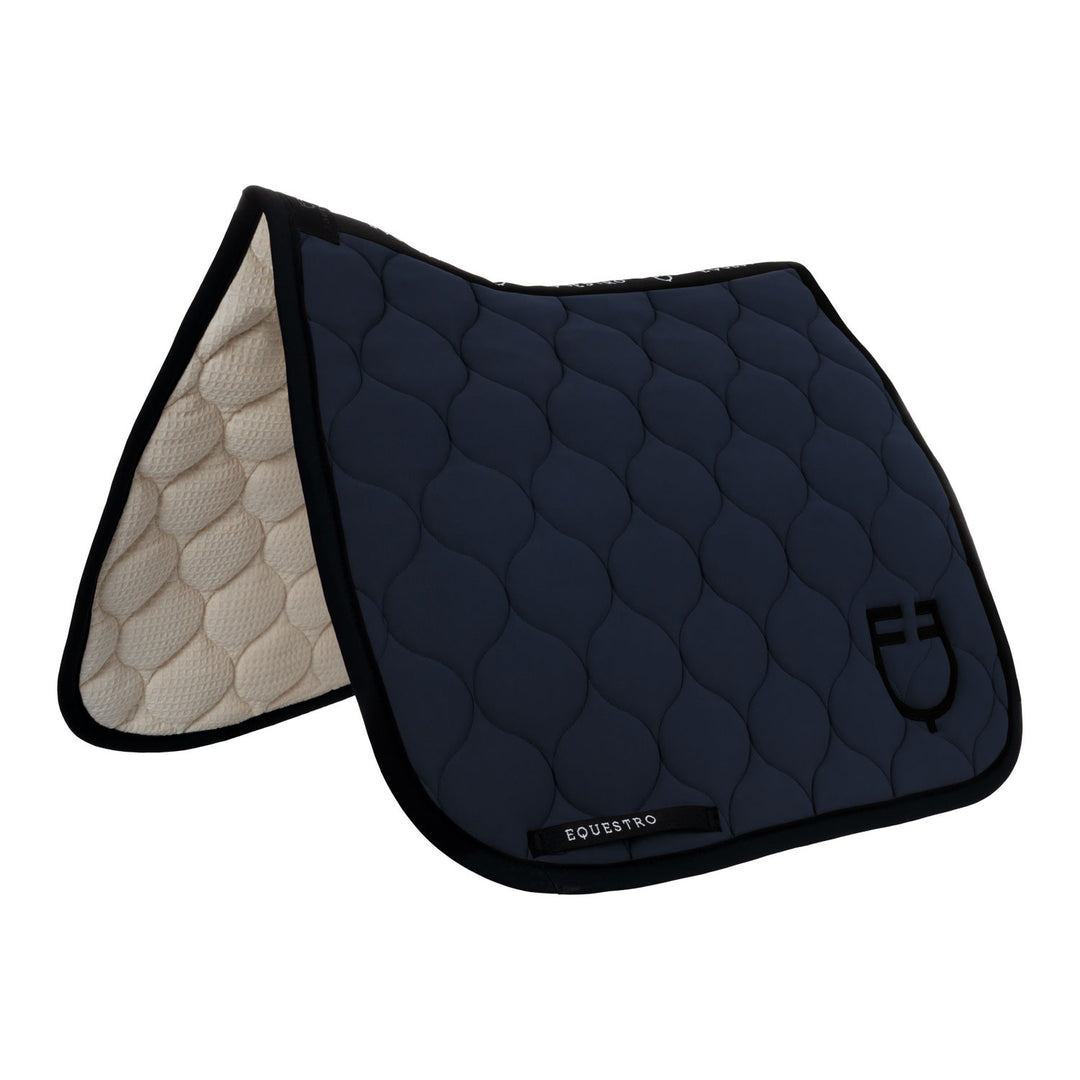 Dressage saddle pad with onion quilting NAVY BLAZER (19-3923)