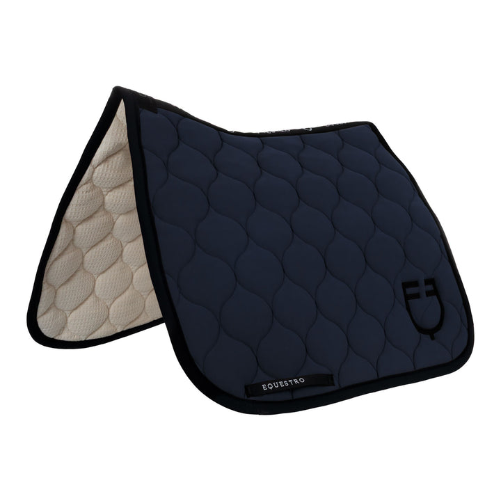 Dressage saddle pad with onion quilting NAVY BLAZER (19-3923)