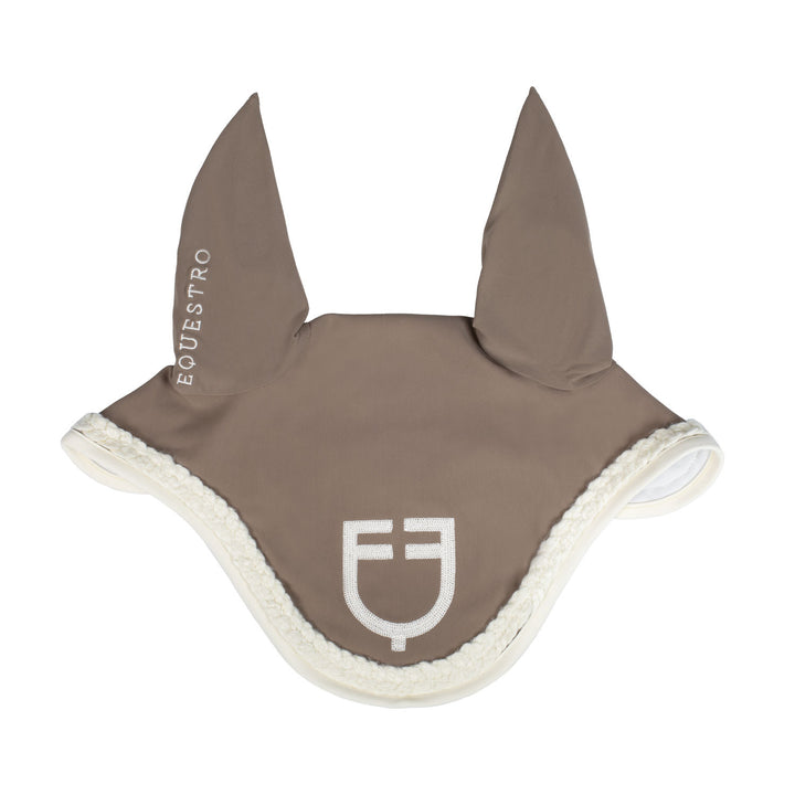 Braided cord fly veil WALNUT (18-1112)/ANTIQUE WHITE (11-0105)