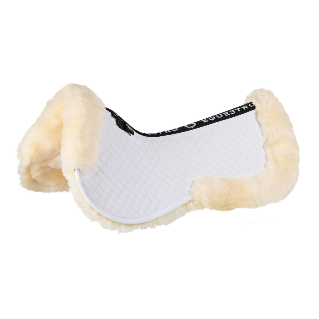 Cotton and sheepskin pad WHITE/NATURAL