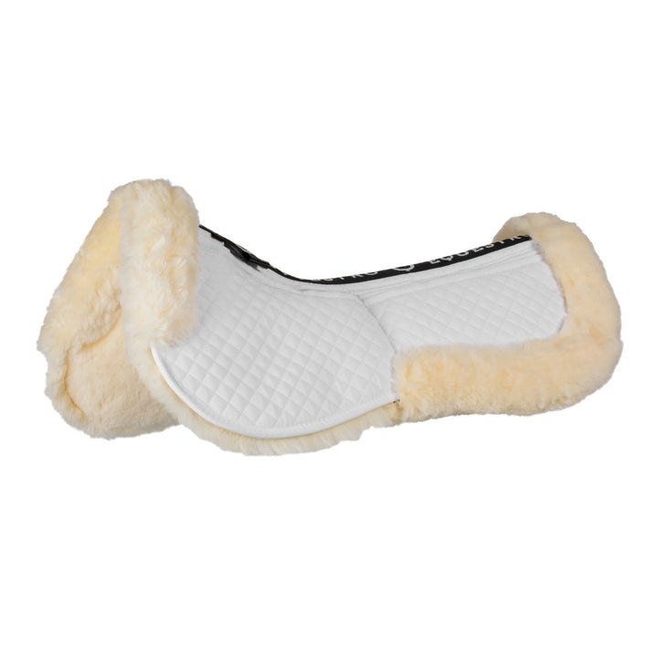 Cotton pad with pockets and sheepskin WHITE/NATURAL