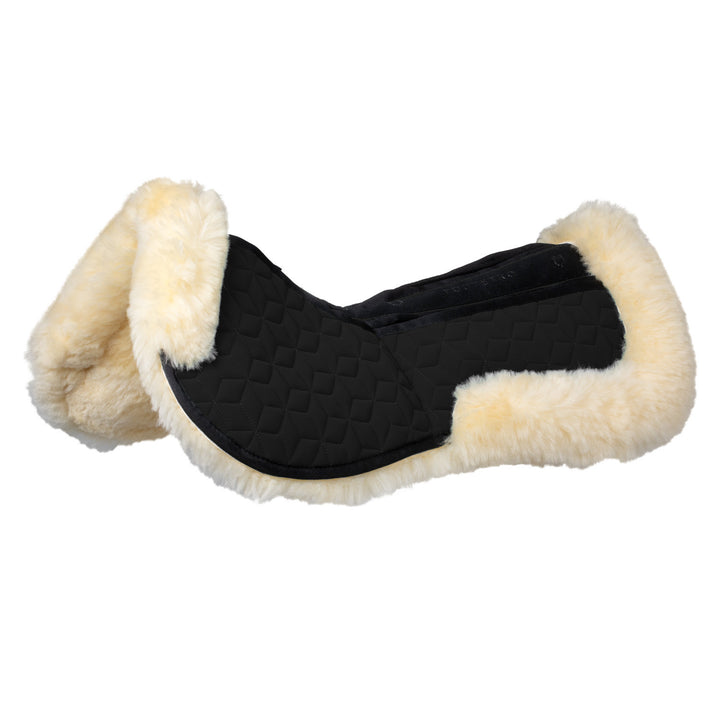 Elastane pad with pockets and sheepskin linin BLACK/NATURAL