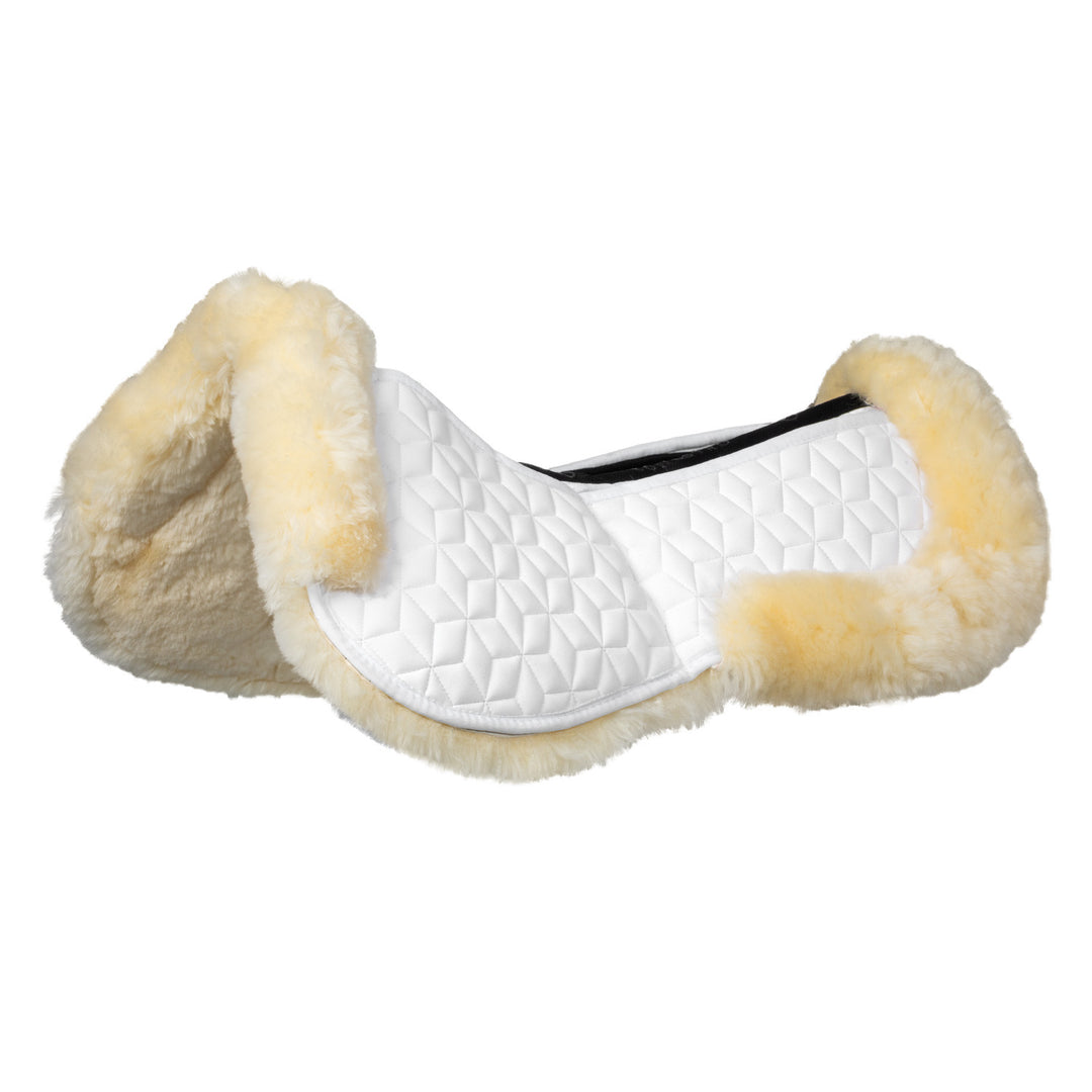 Elastane pad with pockets and sheepskin linin WHITE/NATURAL