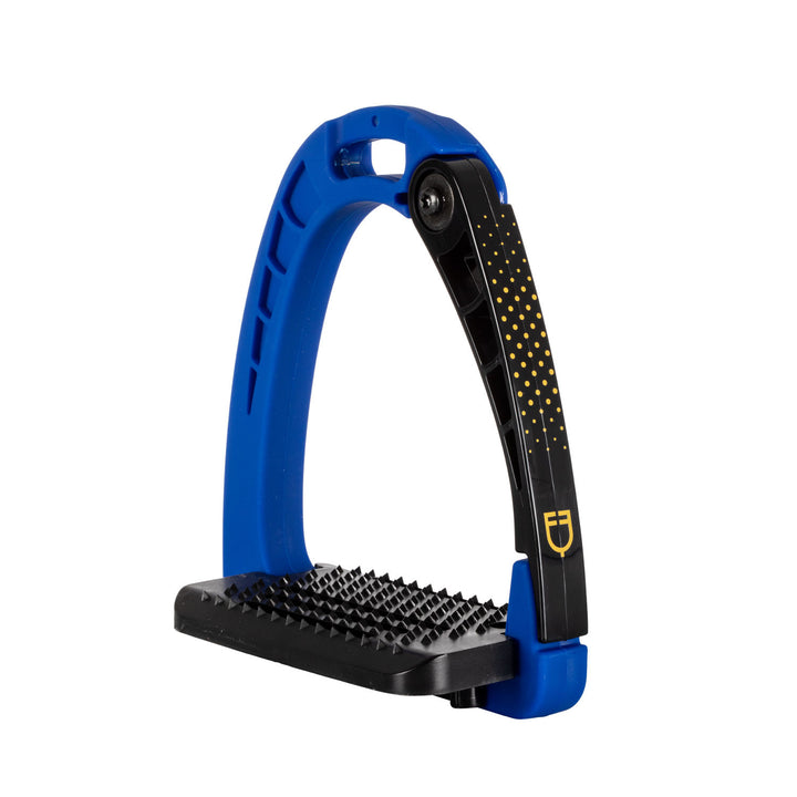 Junior stirrups side opening and wide tread ROYAL BLUE