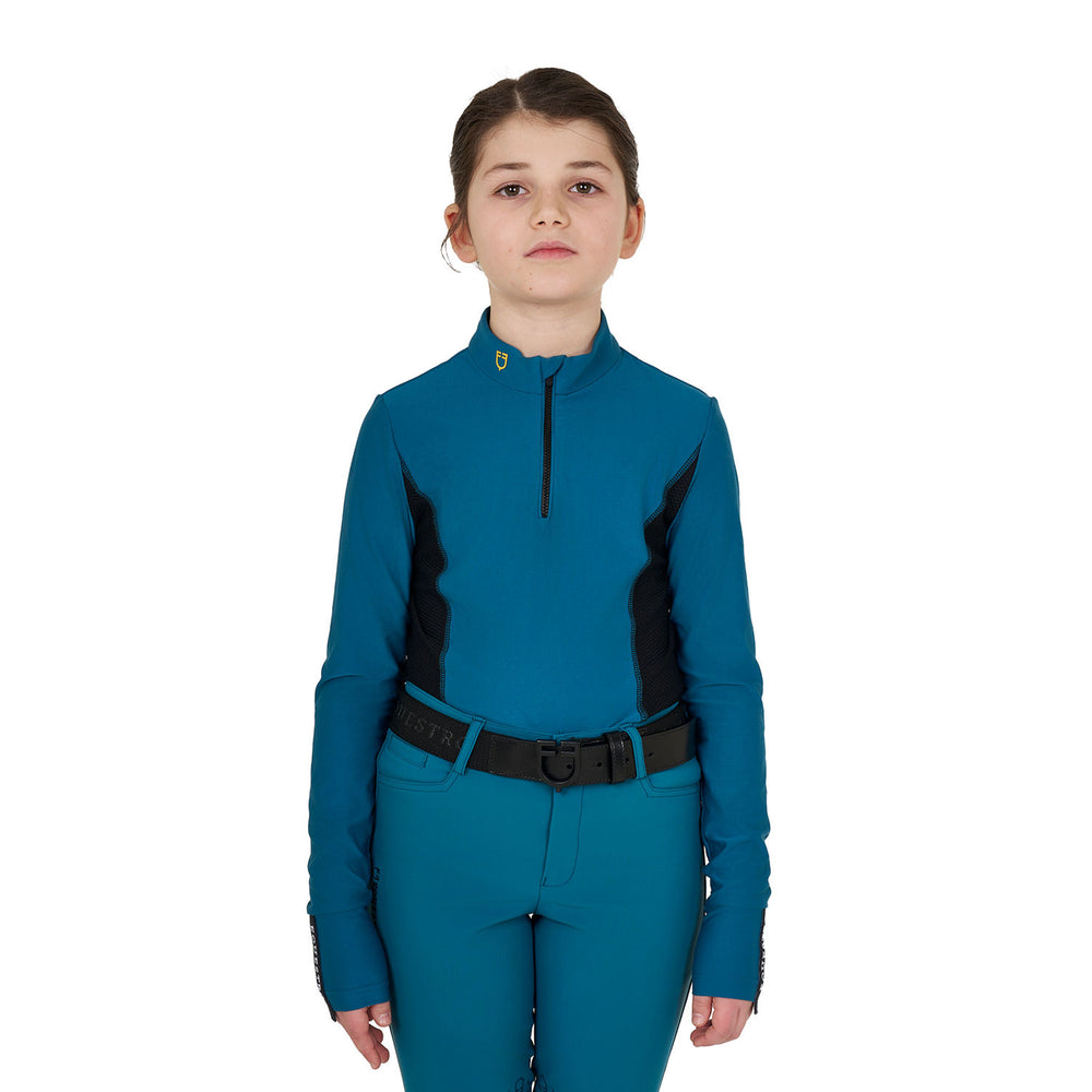 Girls' long-sleeved training base layer CHATEAU ROSE (17-2120)