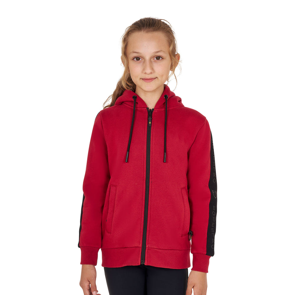 Girls' full zip sweatshirt inner fleece SCOOTER (19-1863)