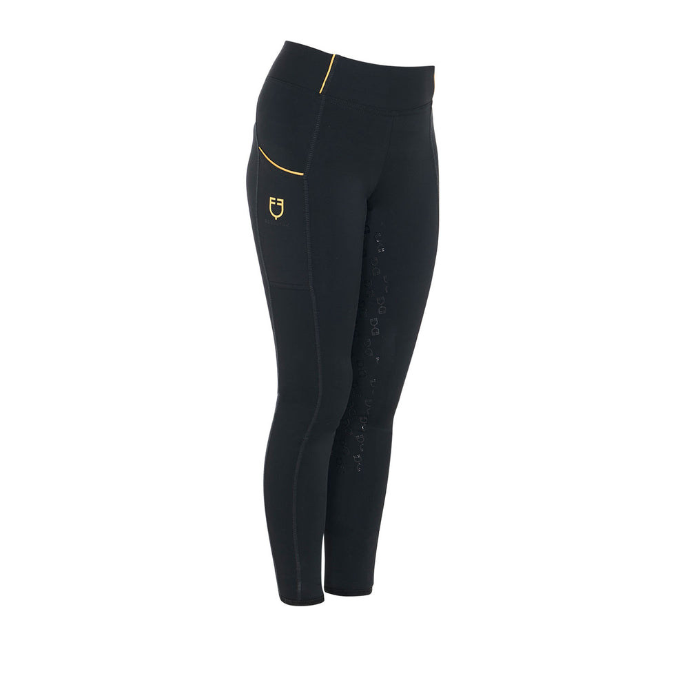 Girls' fleece lining leggings BLACK