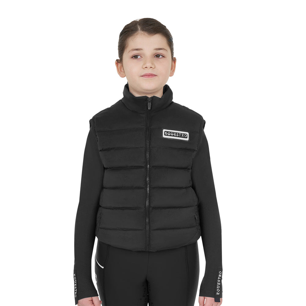 Girls' technical nylon vest BLACK