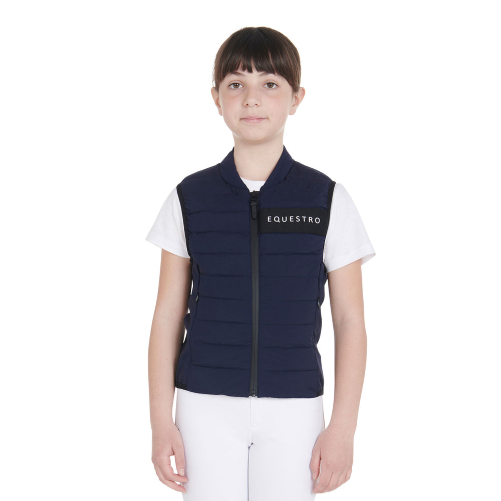 Kids' vest in technical fabric NAVY