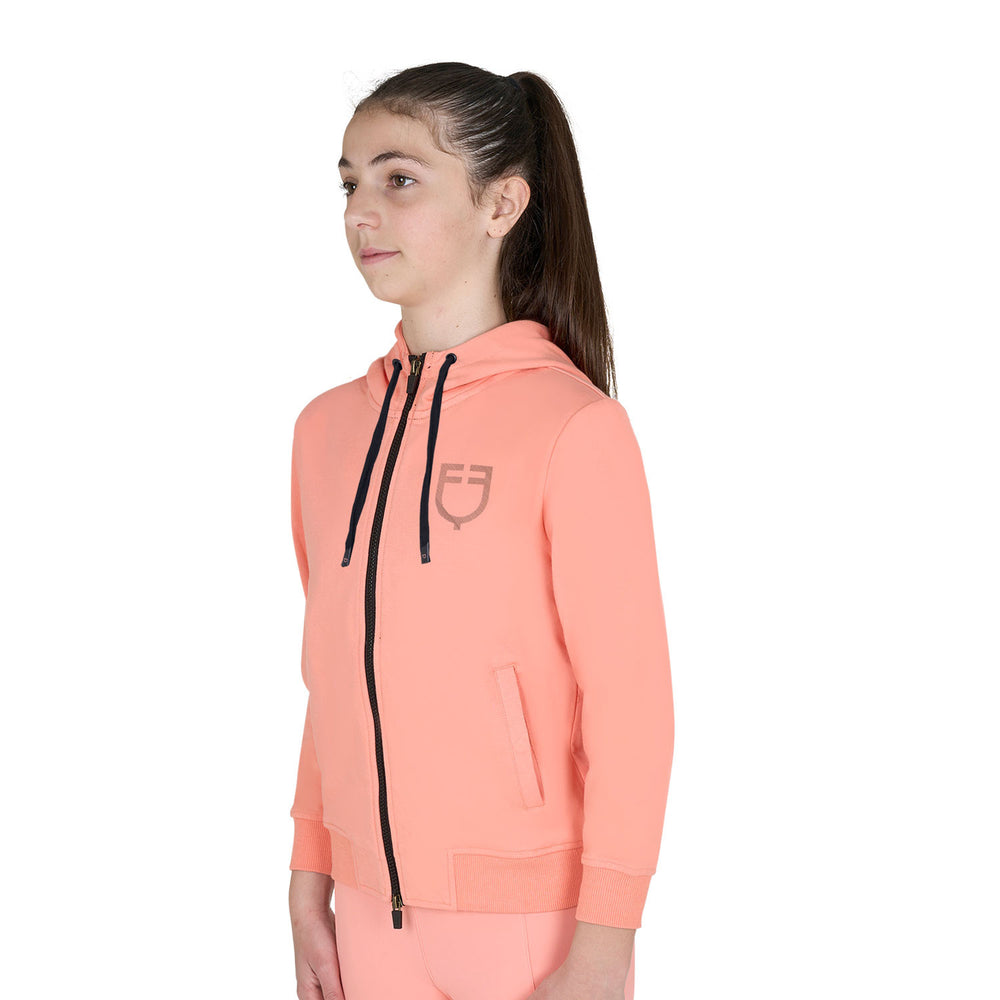 Kids'unisex hooded sweatshirt with front zip DESERT FLOWER