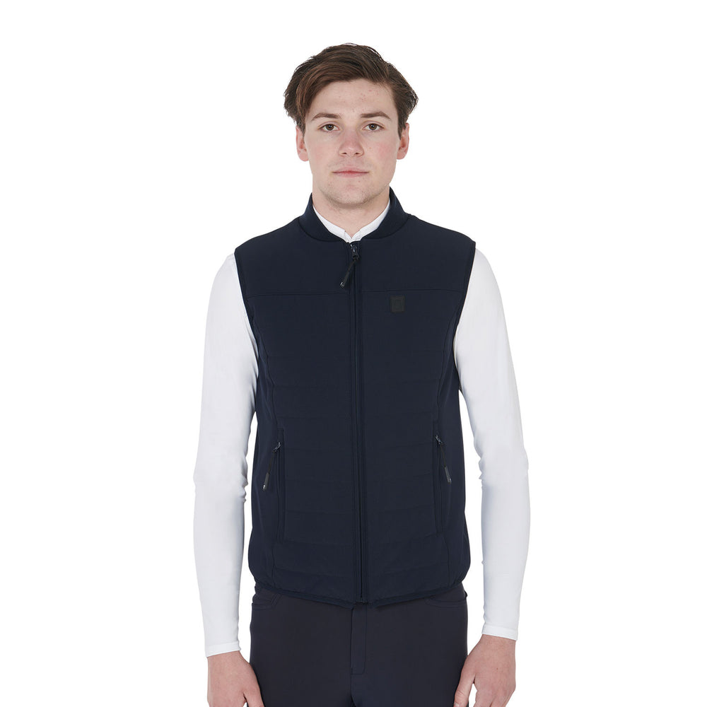 Men's vest in breathable technical fabric NAVY