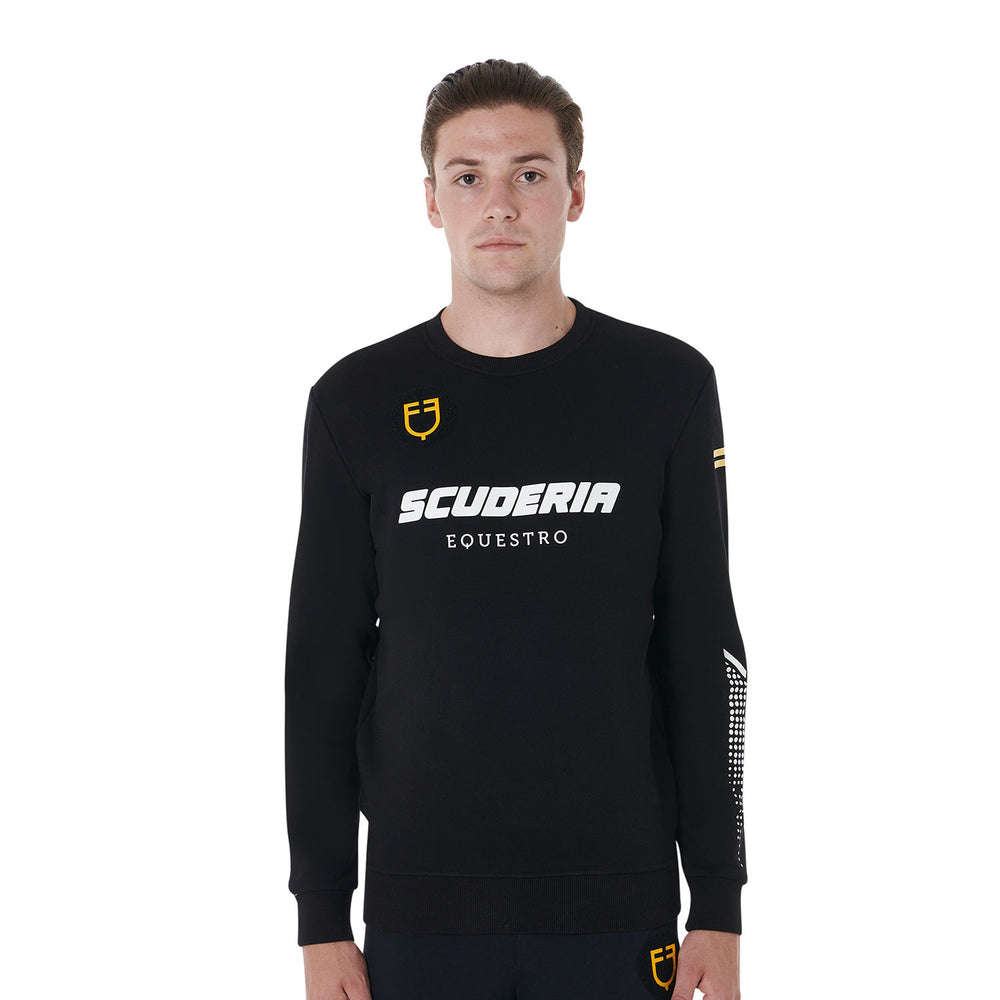 Scuderia Equestro men's crewneck sweatshirt BLACK