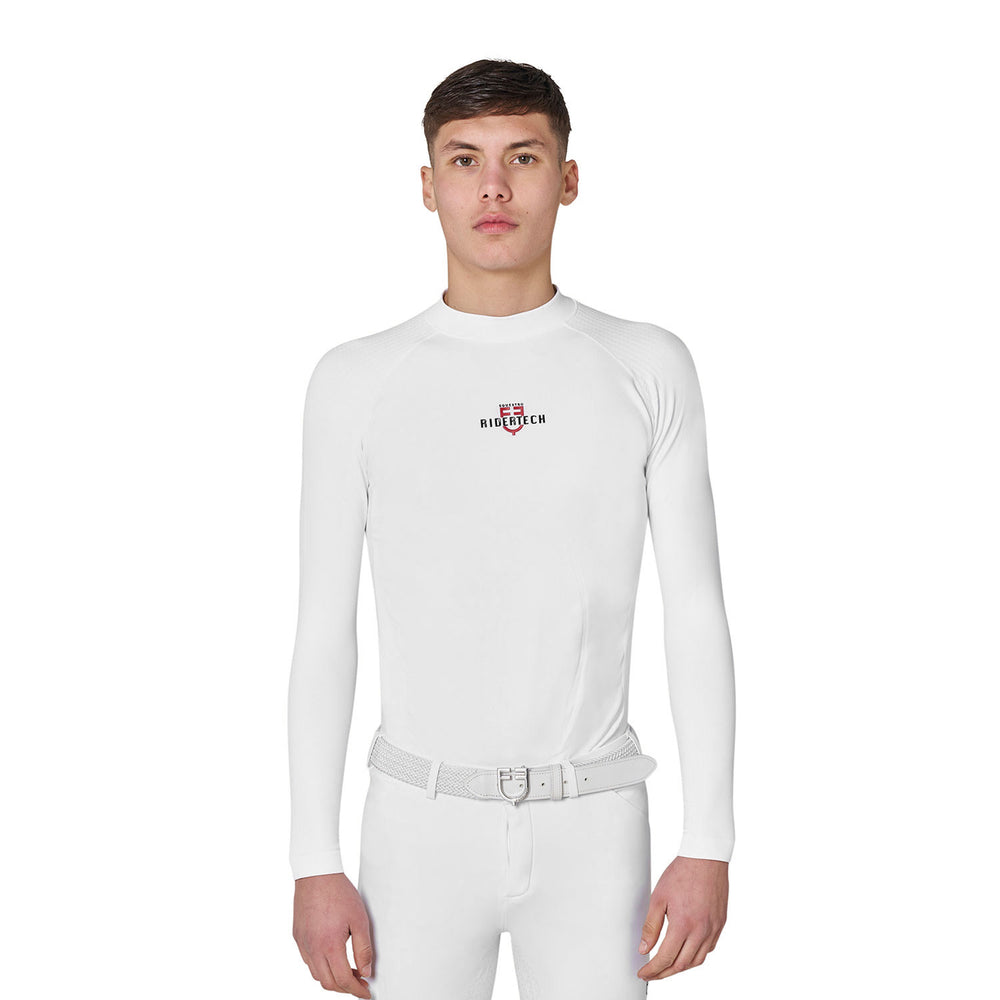 Equestro Ridertechnology men's base layer lon WHITE