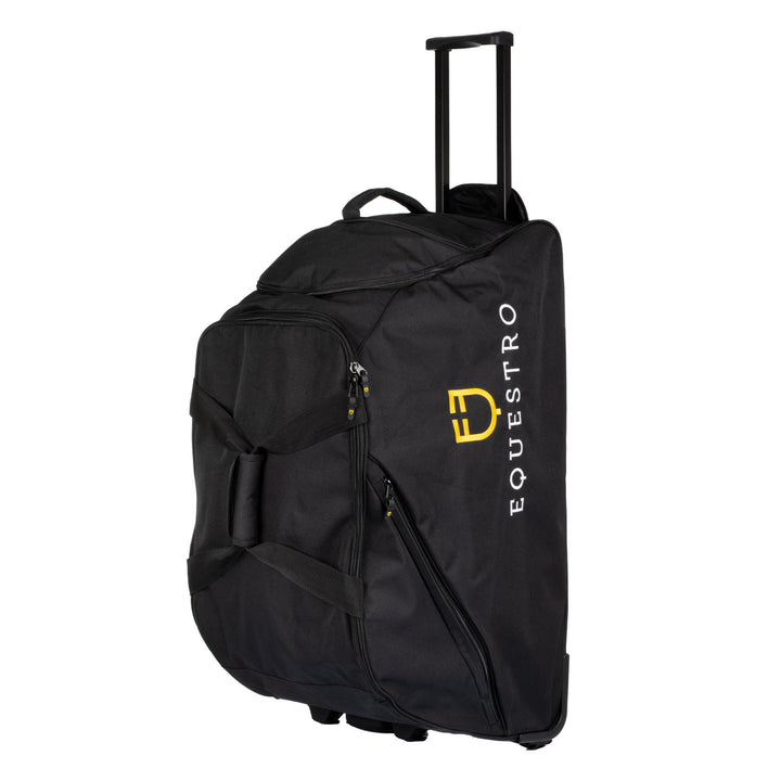 Trolley bag embroidered logo BLACK