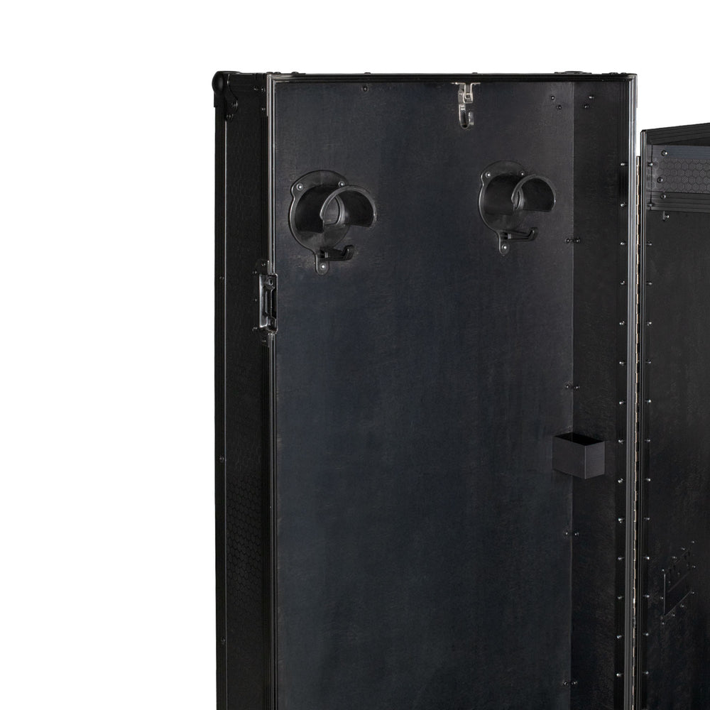 Black hardware saddle cabinet 65x62x138cm