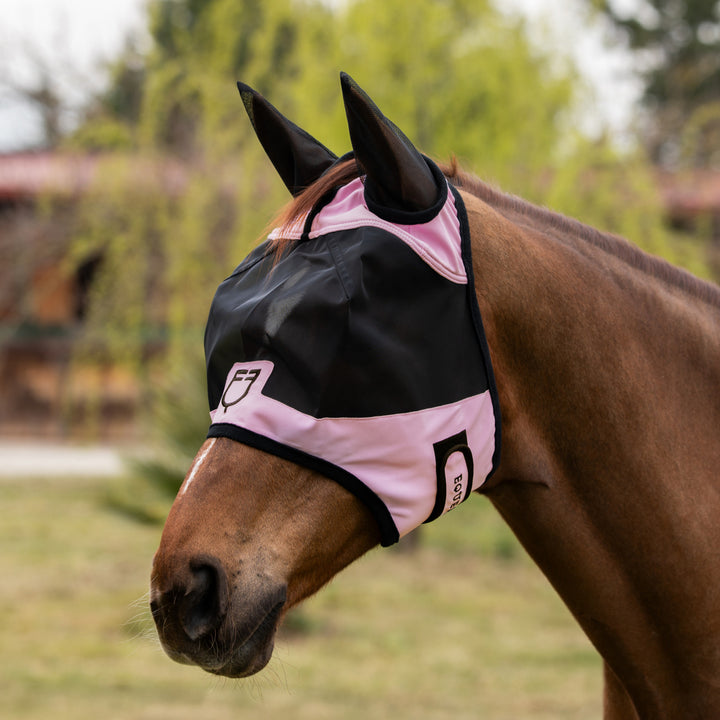 Fly mask with front logo ORCHID BOUQUET (15-3412)