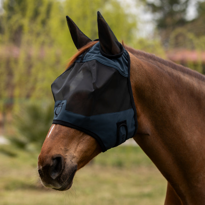 Fly mask with front logo NAVY (19-4021)