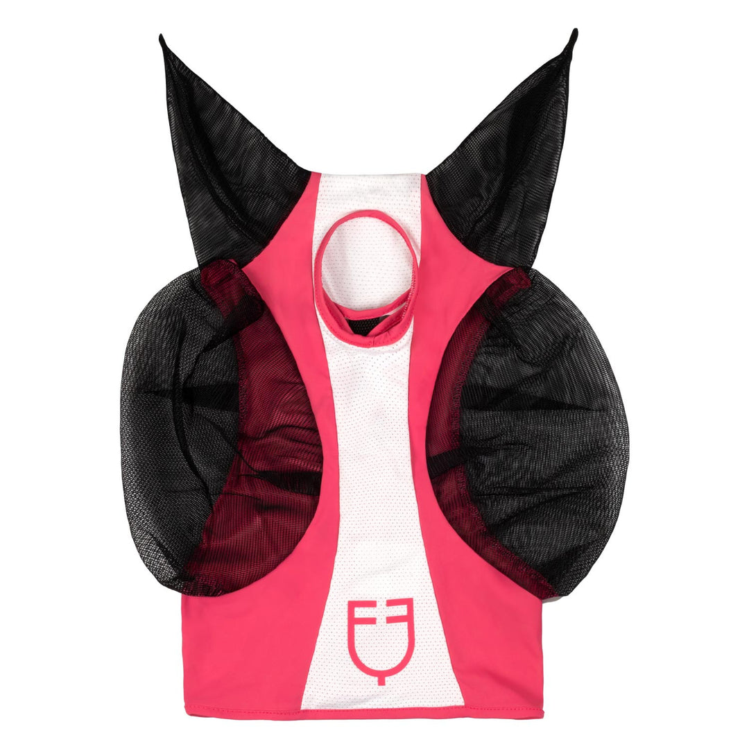 Two tone mesh anti-fly mask HONEYSUCKLE (18-2120)/BRILLIANT WHITE (11-4001)