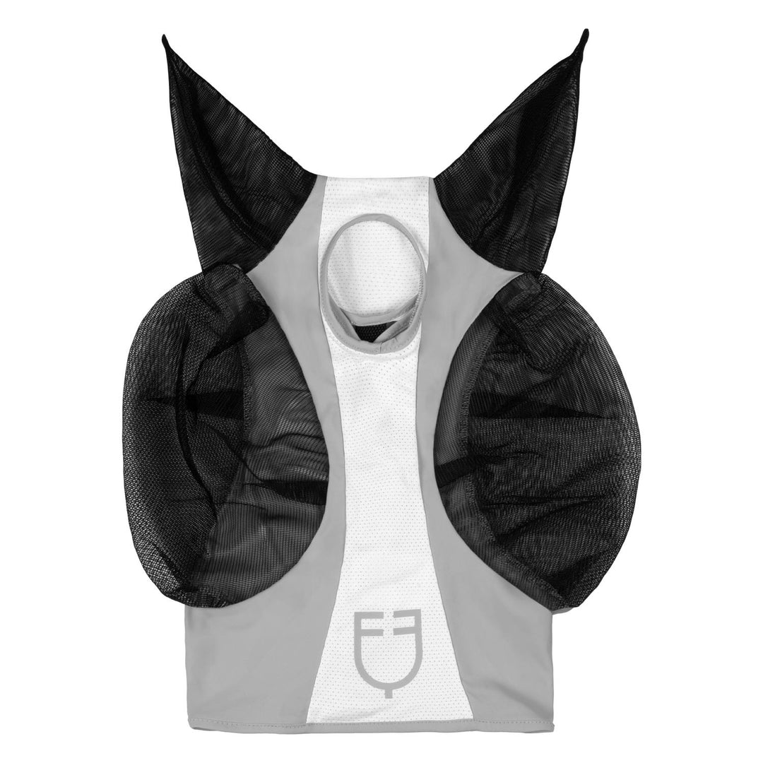 Two tone mesh anti-fly mask LUNAR ROCK (14-4201)/BRILLIANT WHITE (11-4001)
