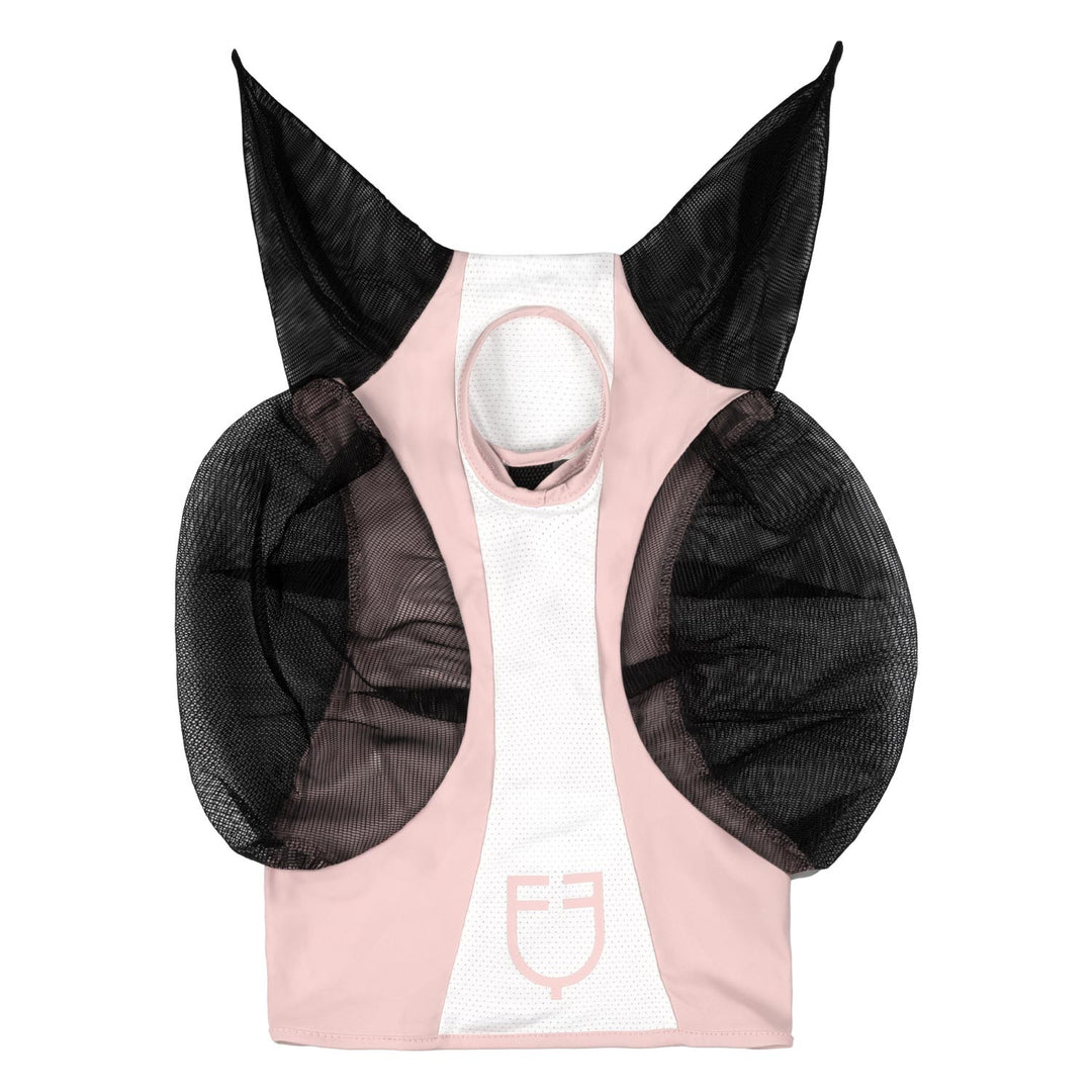 Two tone mesh anti-fly mask PARFAIT PINK (13-2804)/BRILLIANT WHITE (11-4001)