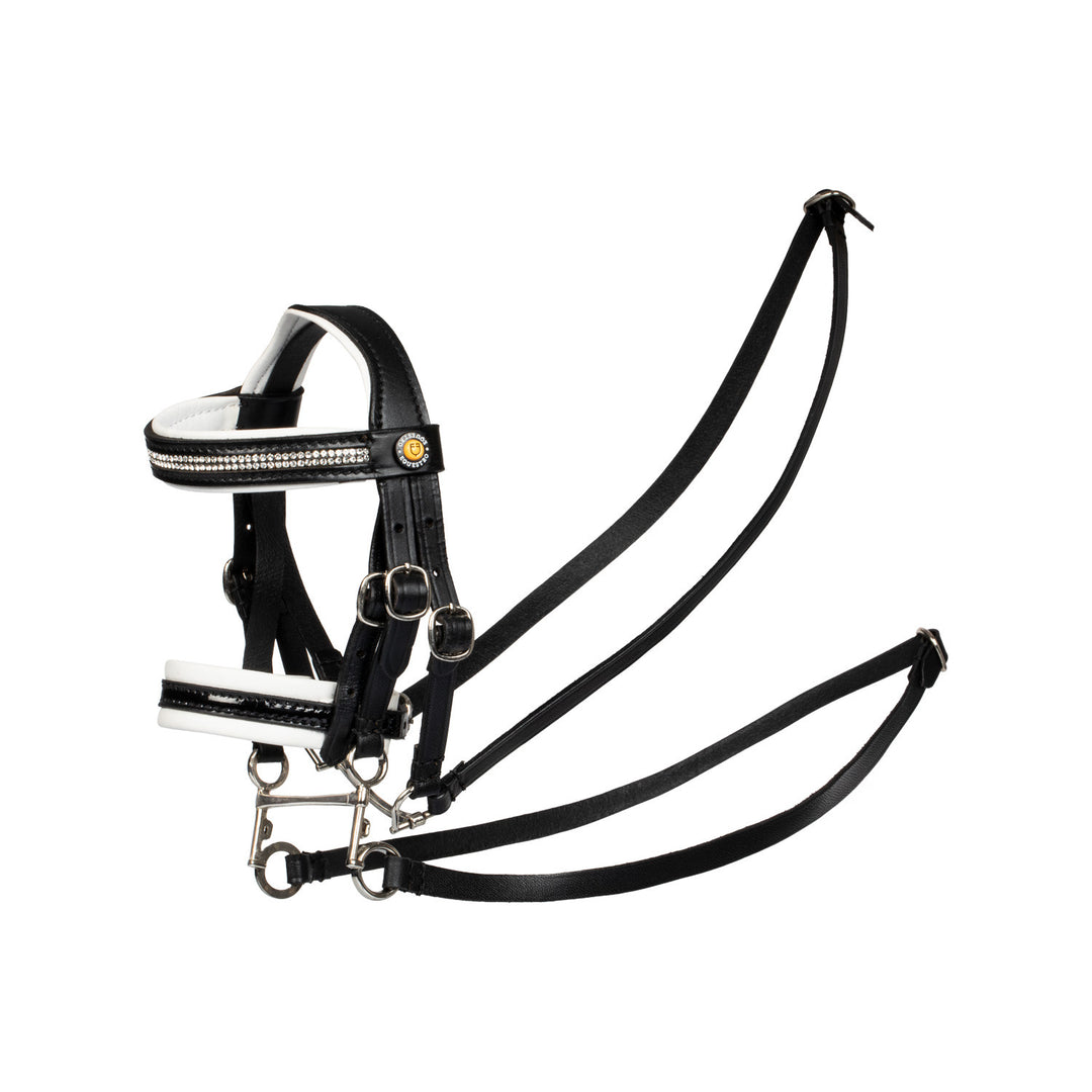 Toy horse bridle w/white padding rock sheet