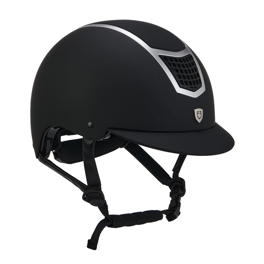 Ultra light helmet with polished frame homolo BLACK/SILVER