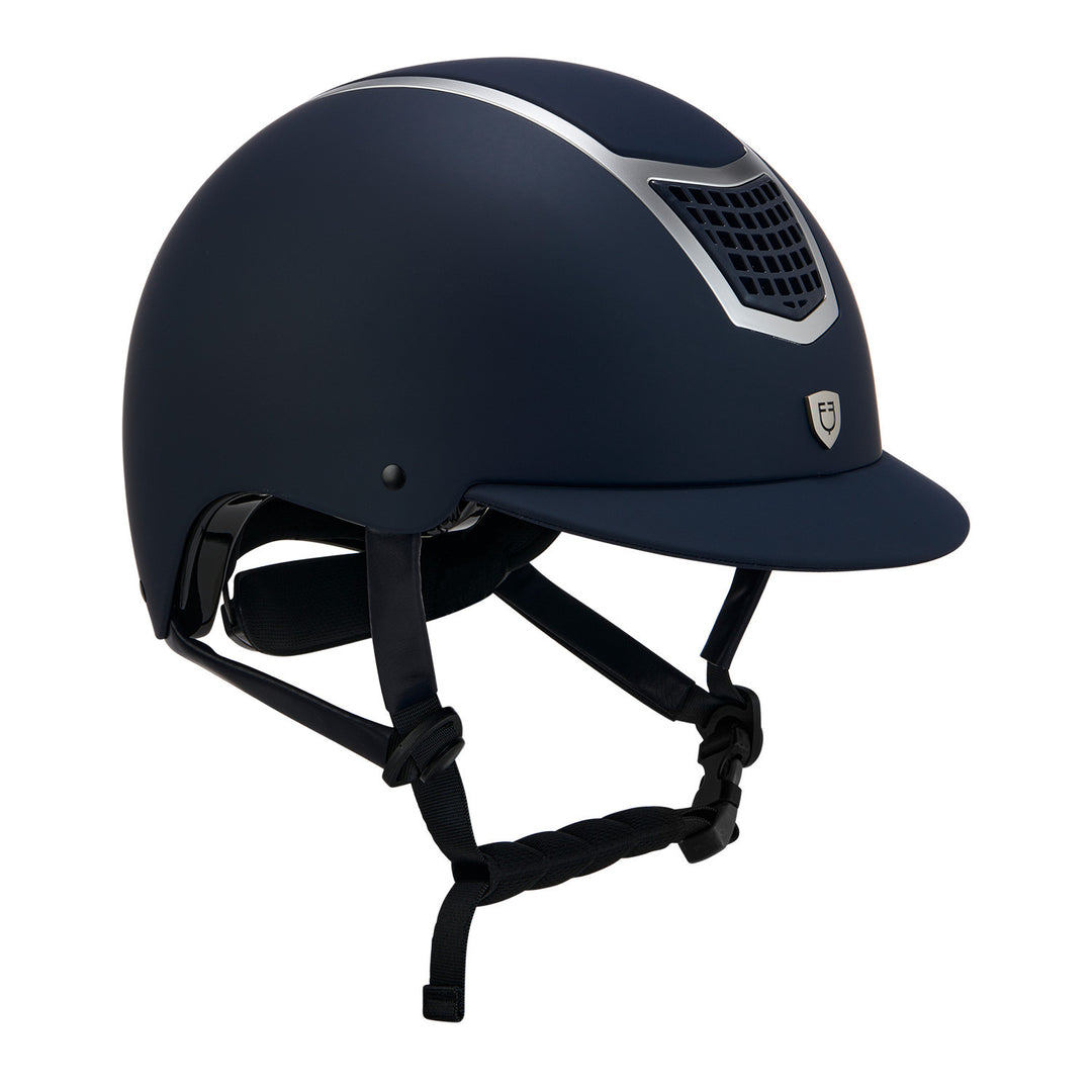 Ultra light helmet with polished frame homolo NAVY/SILVER
